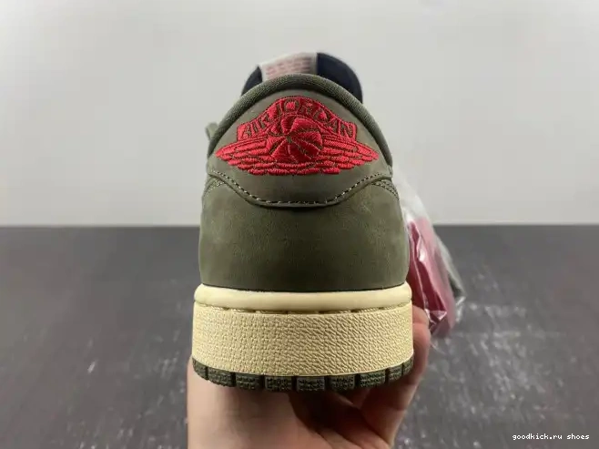 Cheap LOW TRAVIS SCOTT SP 'BLACK DM7866-002 OLIVE' AIR JORDAN OG X 1 0525